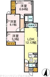 （仮）D-room堀切1丁目の物件間取画像